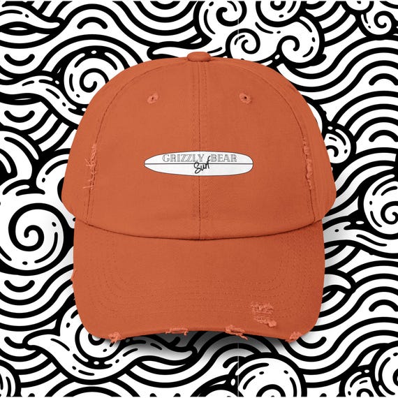 Longboard Design Distressed Cap by Grizzly Bear Surf