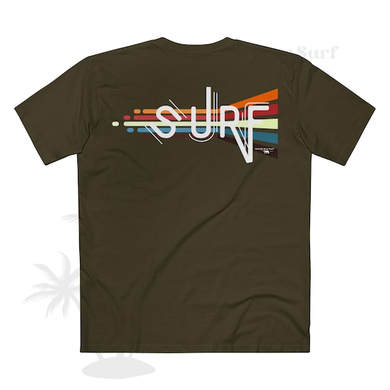 Vintage Surf Lines T-Shirt | Retro Surfer Design, Summer Waves