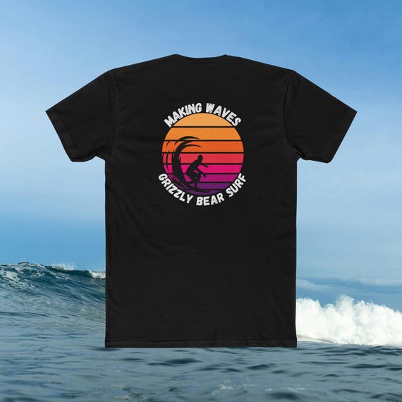Making Waves Surf T-Shirt - Vintage Summer Vibes, Perfect for Beach Days, Gift for Surfers, Summer Festivals, Casual Wear, Outdoor