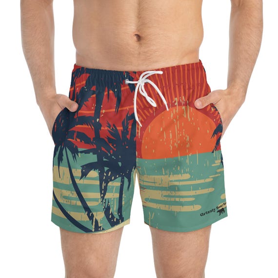 Gold Coast Sunset Mens Surf Shorts | Bold Coastal vibrant