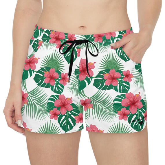 Hawaiian Floral Women's Casual Shorts