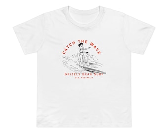 Catch the Wave Womens Tee by Grizzly Bear Surf