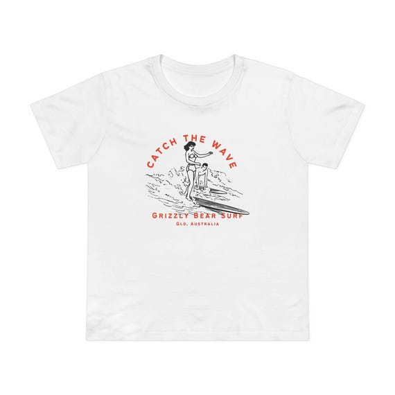Catch the Wave Womens Tee by Grizzly Bear Surf