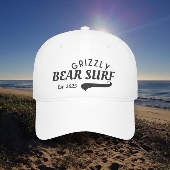 Grizzly Bear Surf Baseball Styles Cap