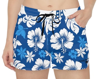 Tropical Floral Women's Casual Shorts, Summer Shorts, Beachwear, Vacation Essentials, Hawaiian Print, Resort Wear