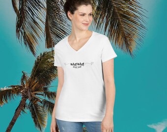 Mama Bear Surf T-Shirt: V-Neck Cotton Tee, Australian Design