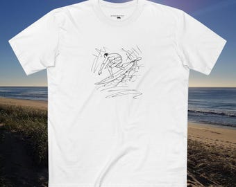 Scribble Surfer surf tee shirt
