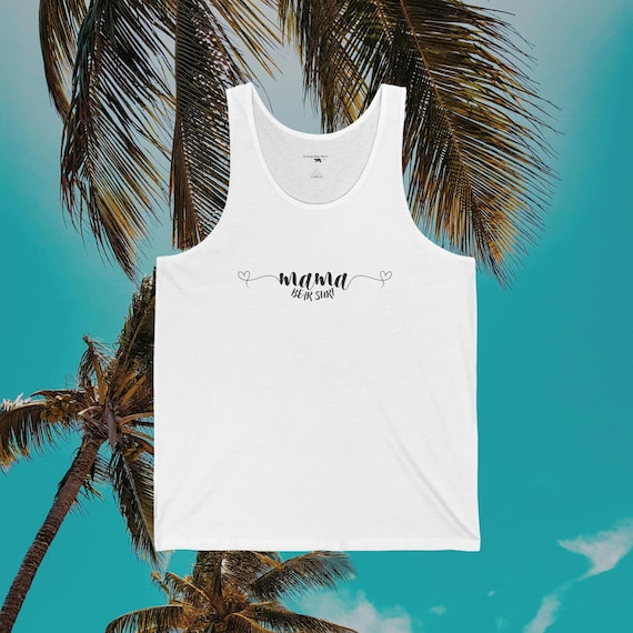 Mama Bear Surf Jersey Tank Top | Cute Summer Shirt for Moms | Relaxed Summer Vibe