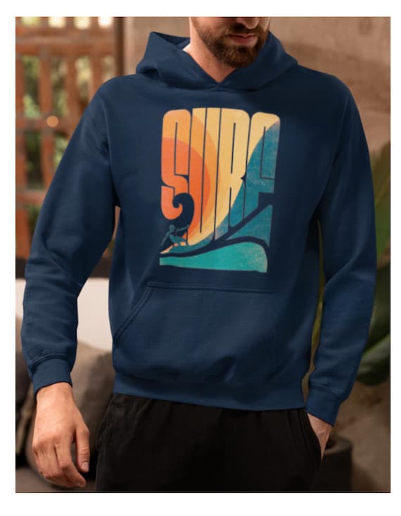 Grizzly Bear Retro Surf Hoodie