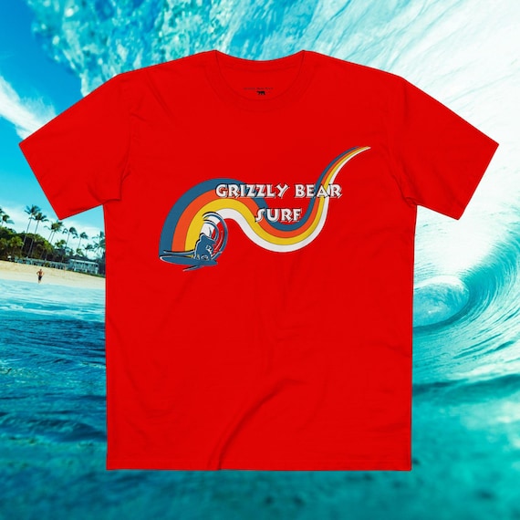 Ride the rainbow tee by Grizzly Bear Surf