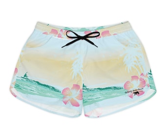 Surf Tropical Floral Women's Casual Shorts