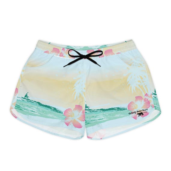 Surf Tropical Floral Women's Casual Shorts