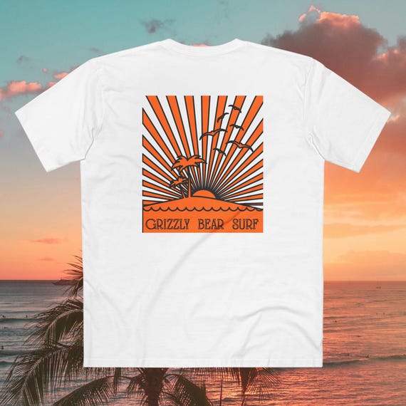 Retro Orange Sunrise tee