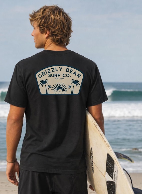 Hazy Grizzly Bear Surf Co. Tee