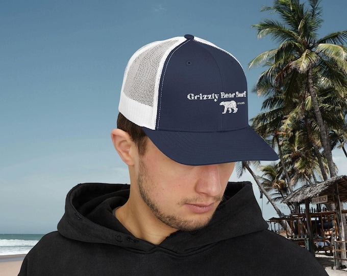 Featured listing image: Grizzly Bear Surf Trucker Cap: Casual Snapback Outdoor Hat