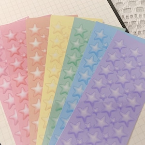 Star Deco Sticker Sheet | Polco, Kpop, Journal, Deco Stickers