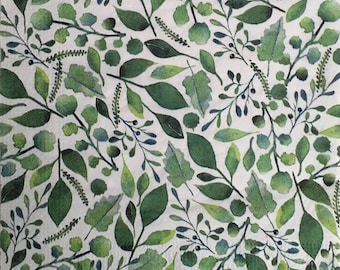 Green Leaves Paper Napkins: Botanical Decoupage Serviettes (Pack of 20)