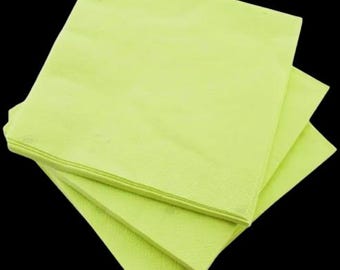 Lime Green Paper Napkins, 3-Ply, Party Decor (Pack of 20)