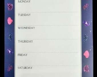 Gem Stone Weekly Planner, 52 Lined Pages (22x17cm)
