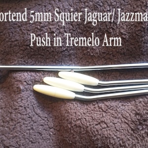 Shortened Tremolo Arm for Squier Jaguar/Jazzmaster - 5mm push in style Indonesia