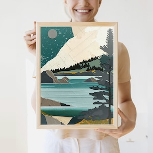 Lake Superior Art Print | Minnesota Print | Up North Painting | Art from Minnesota Artist | Cabin Art Minnesota | Minnesota Scenery