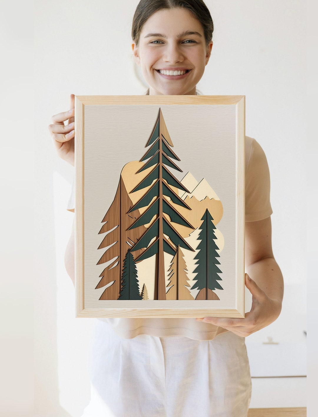 Mountain Nature Print | Mountain Art Print | Rustic Wall Art | Lake ...