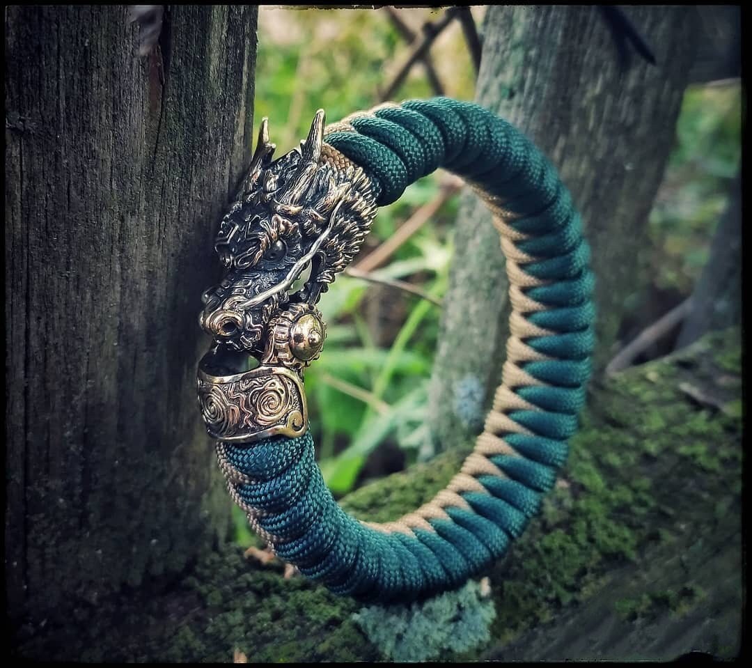 1 Pcs Dragon Buckle Bracelet Accessories Fine Brass Outdoors DIY Tools  Paracord