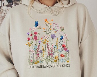 Celebrate Minds of All Kinds Sweatshirt, Teacher Gift, Special Education, Autism Awareness, Autism Acceptance Gift, SPED Teacher Gift