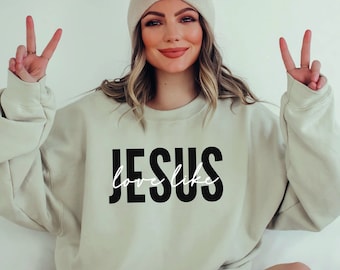 Love like Jesus Sweatshirt, Jesus Shirts, Religious Hoodie, Christian Sweatshirt, Faith Shirt, Bible Verses Crewneck Sweatshirt