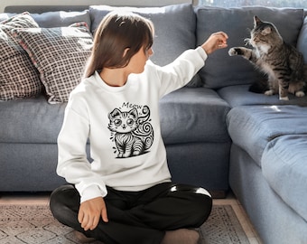 Cat sweatshirt, mom sweatshirt, cat sweatshirt, cat funny print, cat cute print, cat mom tee, cat lover gift, cat lover,women cat sweatshirt