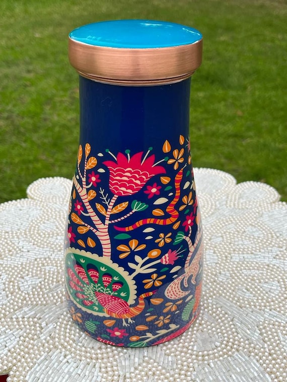 8月17月まで5%off純銅製ウォーターボトル　アーユルヴェーダ　2本 8月17月まで5%off純銅製ウォーターボトル アーユルヴェーダ 2本