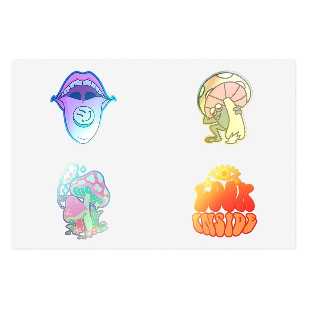 Hyper Retro Sticker Sheets| Take A Smiling Pill Sticker| High Frog ...