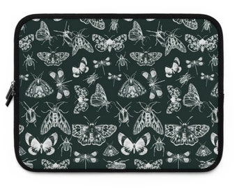 Bugged Out Green Tech Cover Nature's Minibeast Laptop Cover Buzzing Beauty iPad Cover Tiny Wonders Encasement Beetle Butterfly Cover Gift