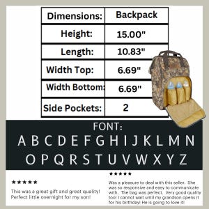 Camo Diaper Bag Backpack Camo Baby Bag Gift for New Dad Fathers Baby Shower Gift Ideas for Baby Boy Camouflage Diaper Backpack with Name bild 9
