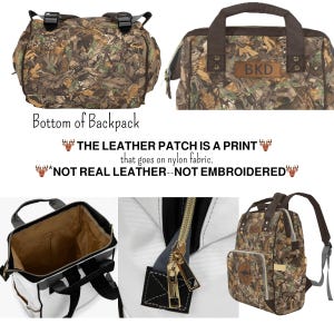 Camo Diaper Bag Backpack Camo Baby Bag Gift for New Dad Fathers Baby Shower Gift Ideas for Baby Boy Camouflage Diaper Backpack with Name bild 7