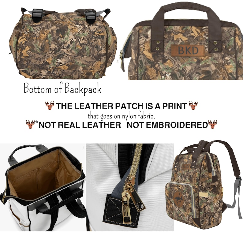 Camo Diaper Bag Backpack Camo Baby Bag Gift for New Dad Fathers Baby Shower Gift Ideas for Baby Boy Camouflage Diaper Backpack with Name bild 7