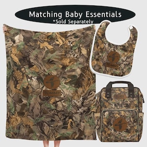 Camo Diaper Bag Backpack Camo Baby Bag Gift for New Dad Fathers Baby Shower Gift Ideas for Baby Boy Camouflage Diaper Backpack with Name bild 12