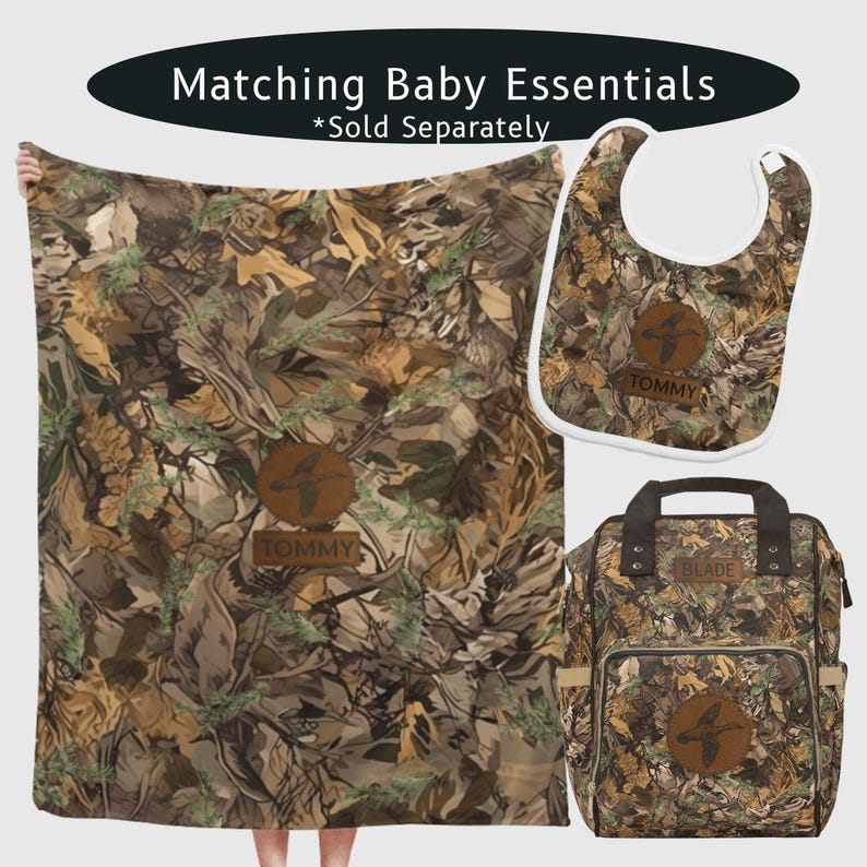 Camo Diaper Bag Backpack Camo Baby Bag Gift for New Dad Fathers Baby Shower Gift Ideas for Baby Boy Camouflage Diaper Backpack with Name bild 12