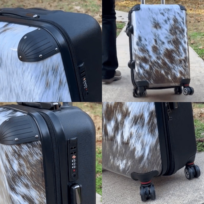 Western Suitcase Set Cowgirl Style Travel Bag Essential Western Lifestyle Luggage Set Cute Gift Ideas for Her Spinner Suitcase for Women image 6