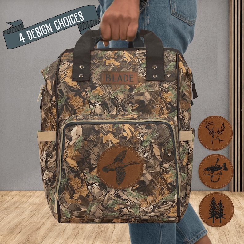 Camo Diaper Bag Backpack Camo Baby Bag Gift for New Dad Fathers Baby Shower Gift Ideas