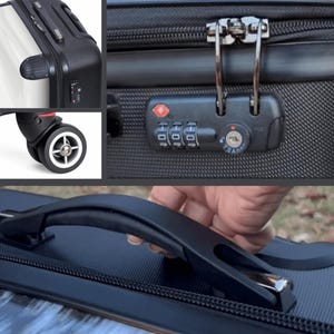 Western Suitcase Set Cowgirl Style Travel Bag Essential Western Lifestyle Luggage Set Cute Gift Ideas for Her Spinner Suitcase for Women image 4