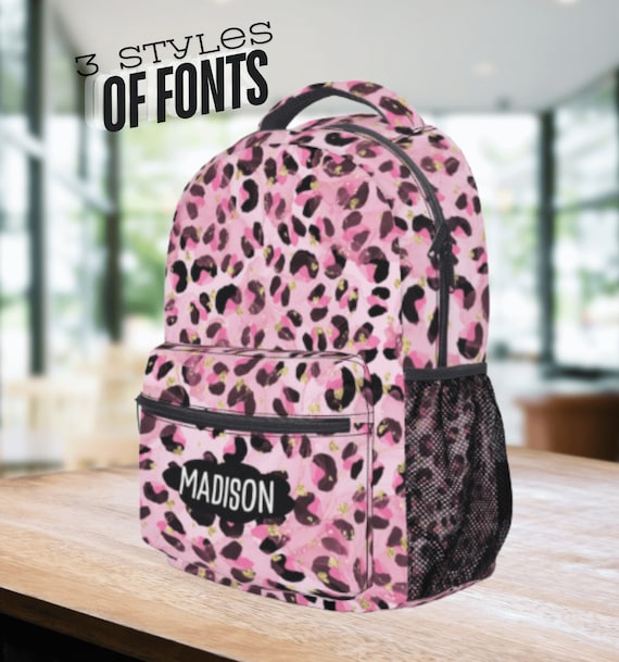 Leopard skin backpack store