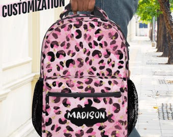 MOJO Limited Edition Pink Leopard Backpack Backpack Mojo Limited Edition Hot Pink Leopard | eBay main image 4