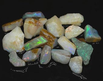 Flashy Rough Australian Coober Pedy Opal Stone Parcel