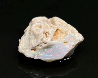 Colorful Cornered Australian Lightning Ridge Opal Specimen