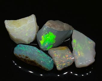 Australian Coober Pedy Color Blazing Rough Opal Stone Parcel