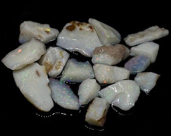 Rohes Seraphic australischer Coober Pedy Opal Stein Paket
