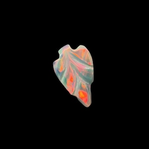 Polished Welo Ethiopian Inversion Leaf Opal Carving