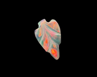 Polished Welo Ethiopian Inversion Leaf Opal Carving