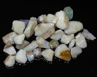 Ungeschnittenes australisches Coober Pedy Shuffled Stapel-Opal-Stein-Paket